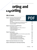 Importing and Exporting Data