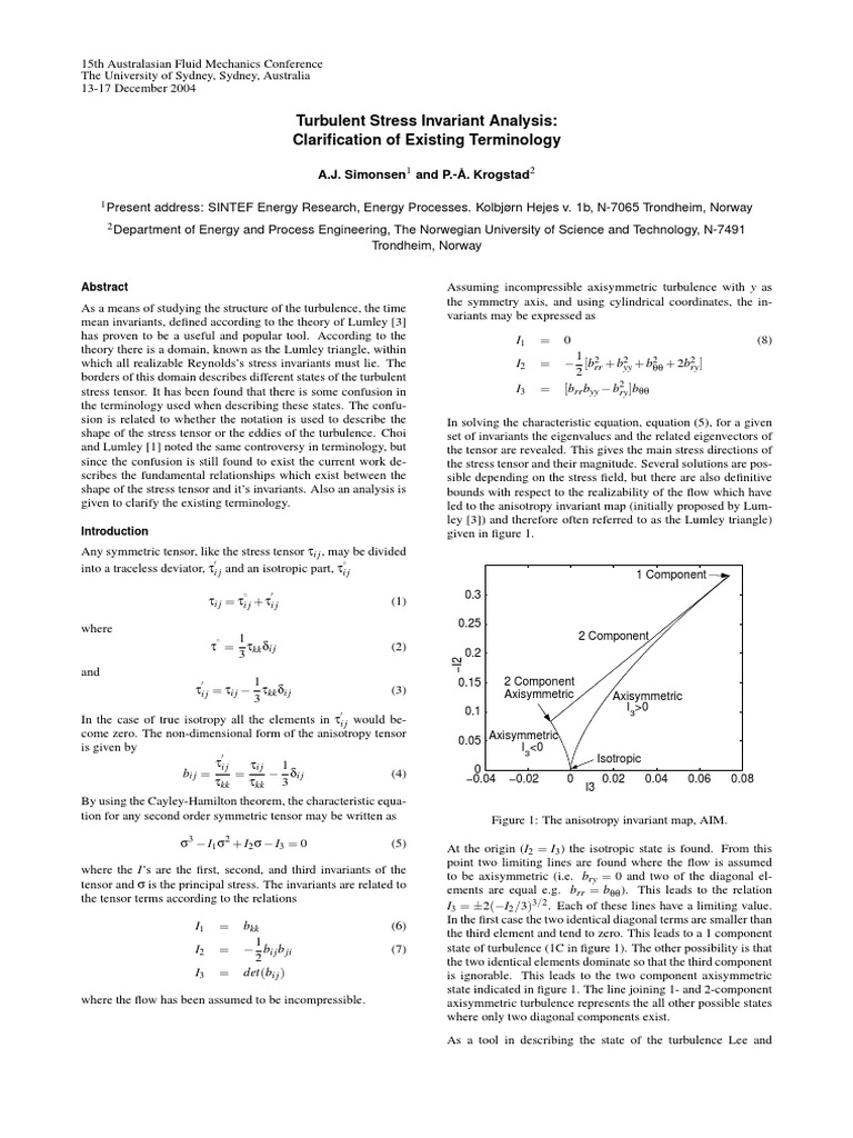 Drawing A Lumley Triangle | PDF | Eigenvalues And Eigenvectors | Stress ...