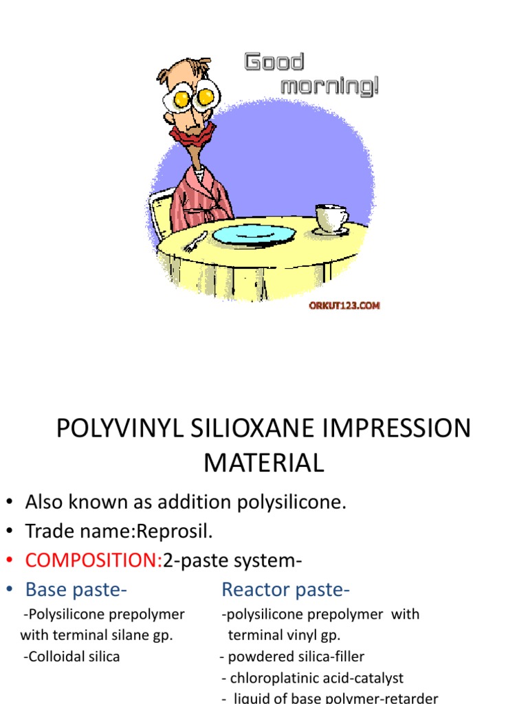Polyvinyl Siloxane Impression Materials | PDF | Polyvinyl Chloride ...