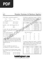 Module 4- Number Systems and Boolean Algebra