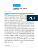 Epidemiología de La Hipertensión Arterial en El Perú