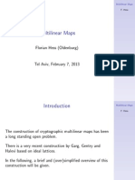 Multilinear Maps: Florian Hess (Oldenburg)