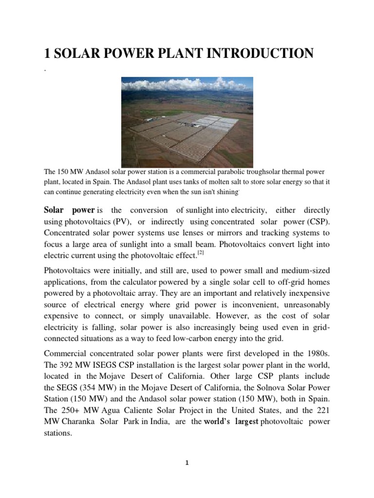 solar power essay pdf