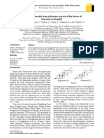 Isolation of steroids from n-hexane extract of the leaves of 
Saurauia roxburghii