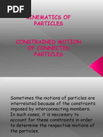 G12 Constrained Motion of Connected Particles