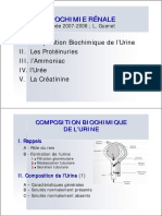 Biochimie Rénale (Important)