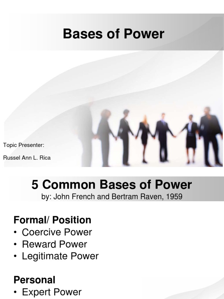 Understanding French and Raven's Power Bases | PDF