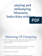 Anti Dumping, Indo China