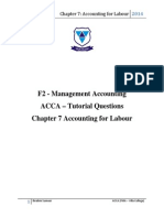 Accounting for Labour Costs and Turnover