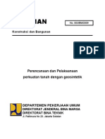 SNI Perkuatan Tanah Dengan Geosintetik