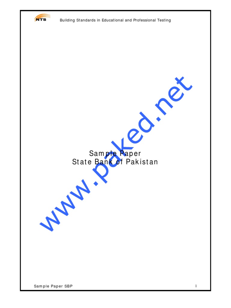 NTS Test Sample | PDF