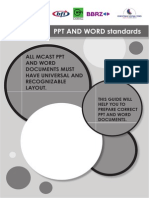 and Word Standards: All Mcast PPT and Word Documents Must Have Universal and Recognizable Layout