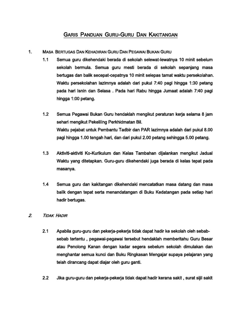 Garis Panduan Guru Pdf