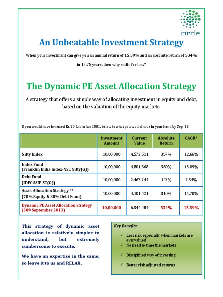 Dynamic PE Asset Allocation Strategy | PDF