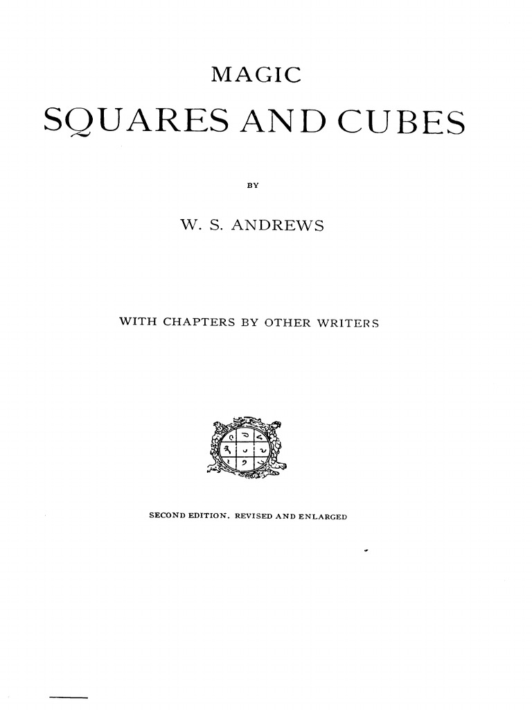 Magic Squares Cubes Andrews Edited | PDF