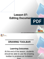 Lesson 07: Editing Document