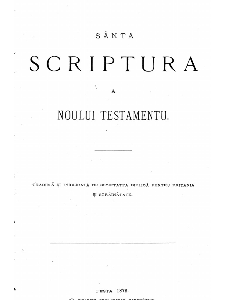 Imagini pentru noul testament pesta 1873 pdf