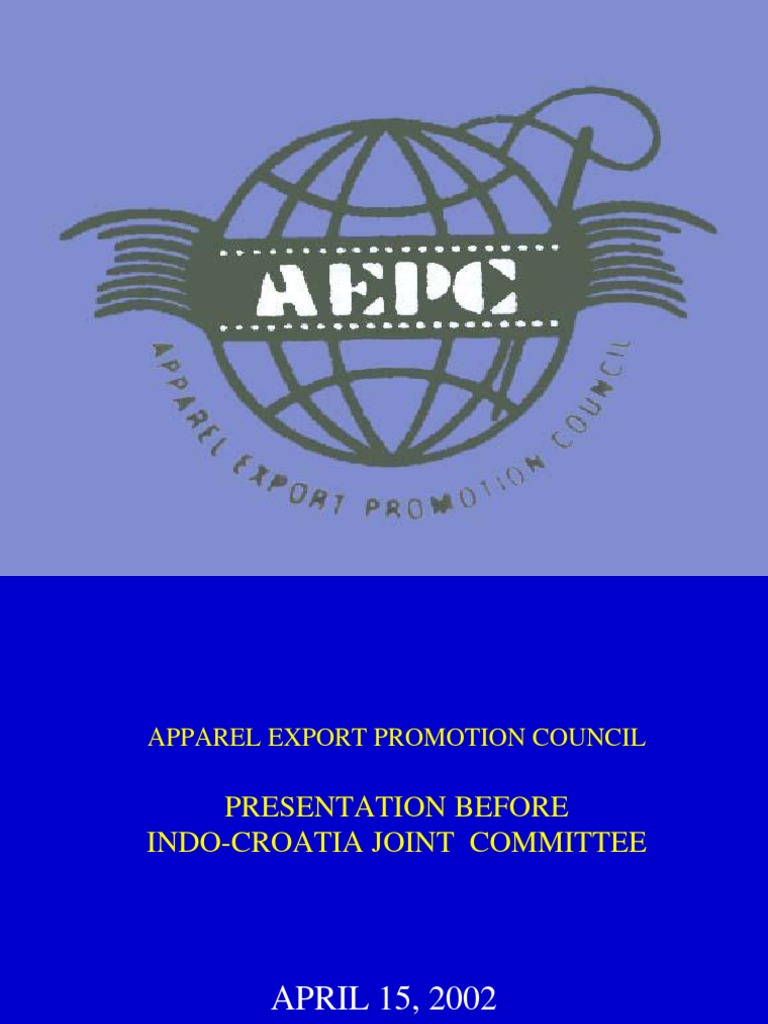 Apparel Export Promotion Council Textiles Cotton