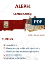 Prezentare Aleph Studenti - Control Seriale