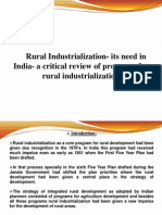 Rural Industrialisation