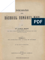 Însemnări din răsboiul României Mari. Volumul 1