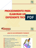 PROCEDIMIENTOS EXPEDIENTE TECNICO