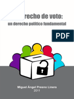 El Derecho de Voto Un Derecho Polc3adtico Fundamental Libro