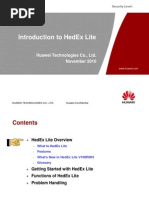 HedEx Lite V100R003 Introduction V2.0