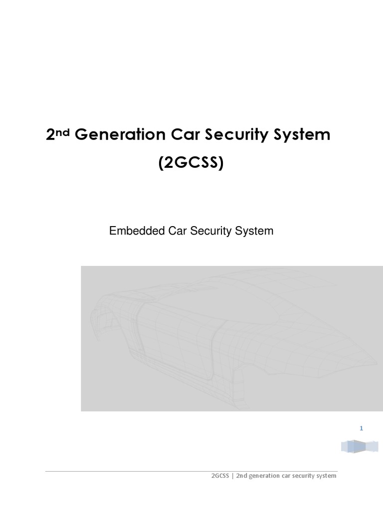 2nd Generation Car Security System PDF PDF Short Message Service