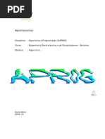 ApontamentosAlgoritmia PARTE I