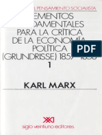 Marx, Karl - Grundisse Tomo I
