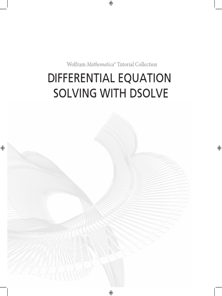 Differential Equation Solving With DSolve | PDF | Teaching Methods ...