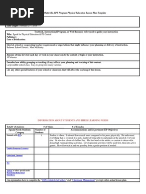 floor hockey lesson plan