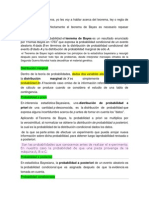 Investigación Teorema de Bayes