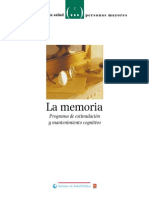 Memoria - Programa de estimulación y mantenimiento cognitivo