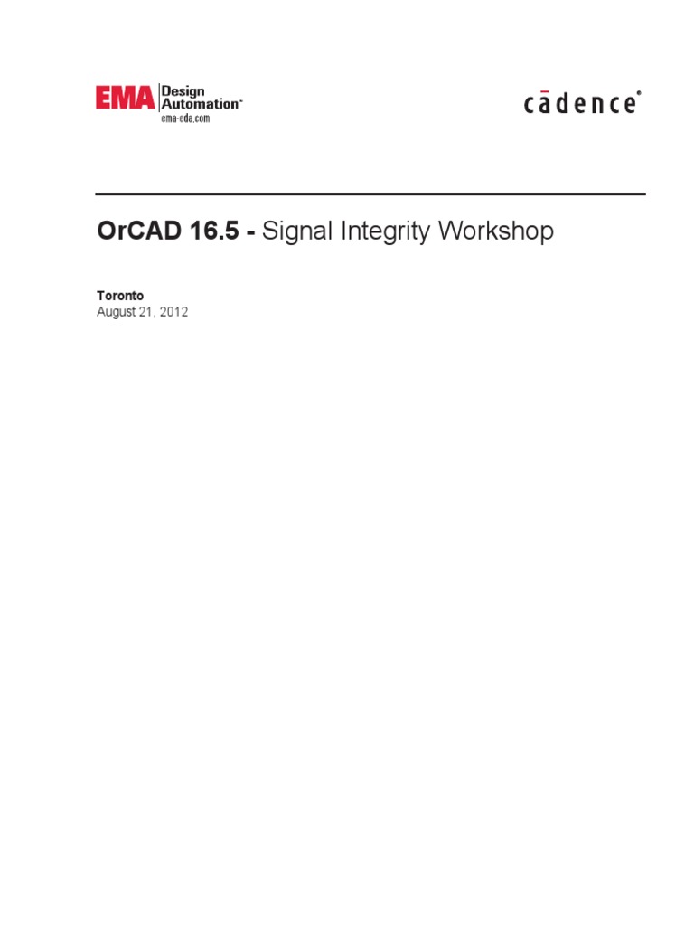 Orcad 16.5 Signal Integrity PDF Network Topology Resistor