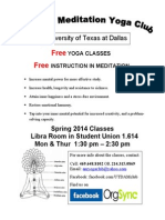 UT Dallas Yoga Flyer