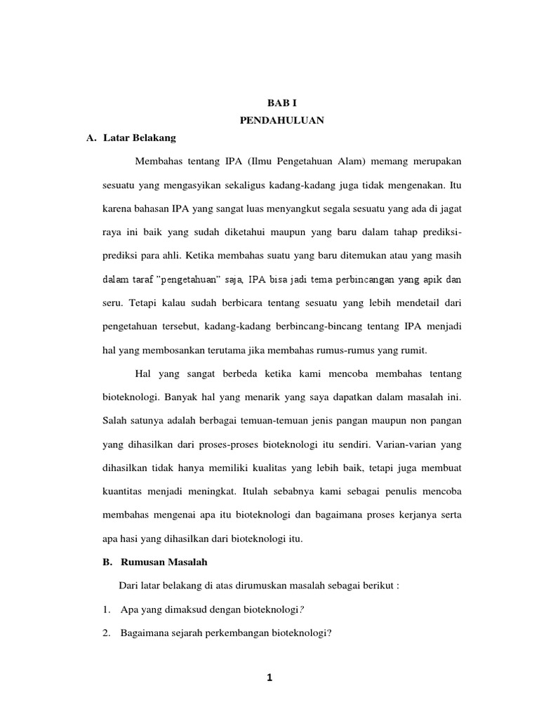 Makalah Bioteknologi