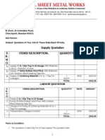 Supply Quotation S R. N O Items/ Description. Quantity Rate Amoun T