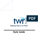 TWR Europe Style Manual Final