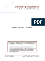  Pipewall Thickness Calculation