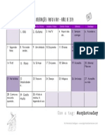 Calendário - Abril 2014