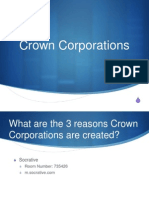 March 28 - Crown Corporations