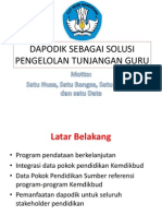 Dapodik Sebagai Salah Satu Penyelesaian Masalah Tunjangan - Pptxnew