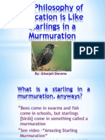 Powerpoint - Philosophy of Education - Starlings in A Murmuration