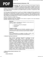 Formulários do Plano de Desenvolvimento Institucional – PDI