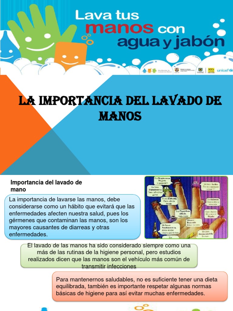 Importancia del Lavado de Manos | PDF | Relaciones personales, crianza ...