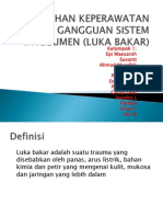 Asuhan Keperawatan Gangguan Sistem Integumen (Luka Bakar