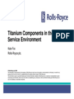 Titanium Components in The Service Environment