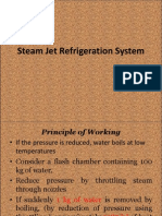 Steam Jet Refrigeration System and ICe Refrigeration